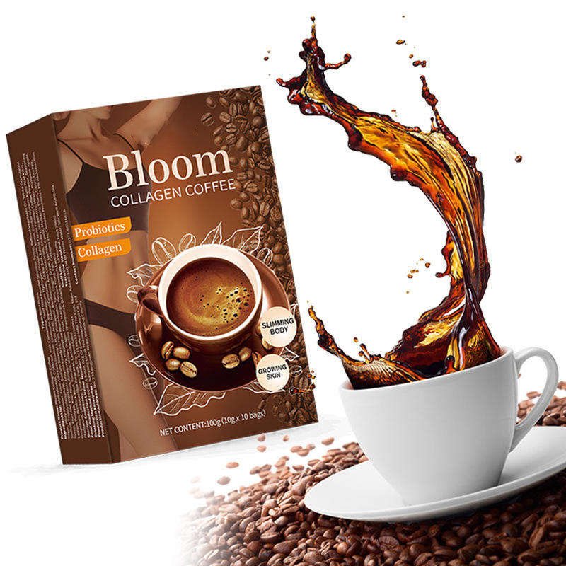 collagen protein coffee powder private label bloom collagen coffee slimming coffee with collagen