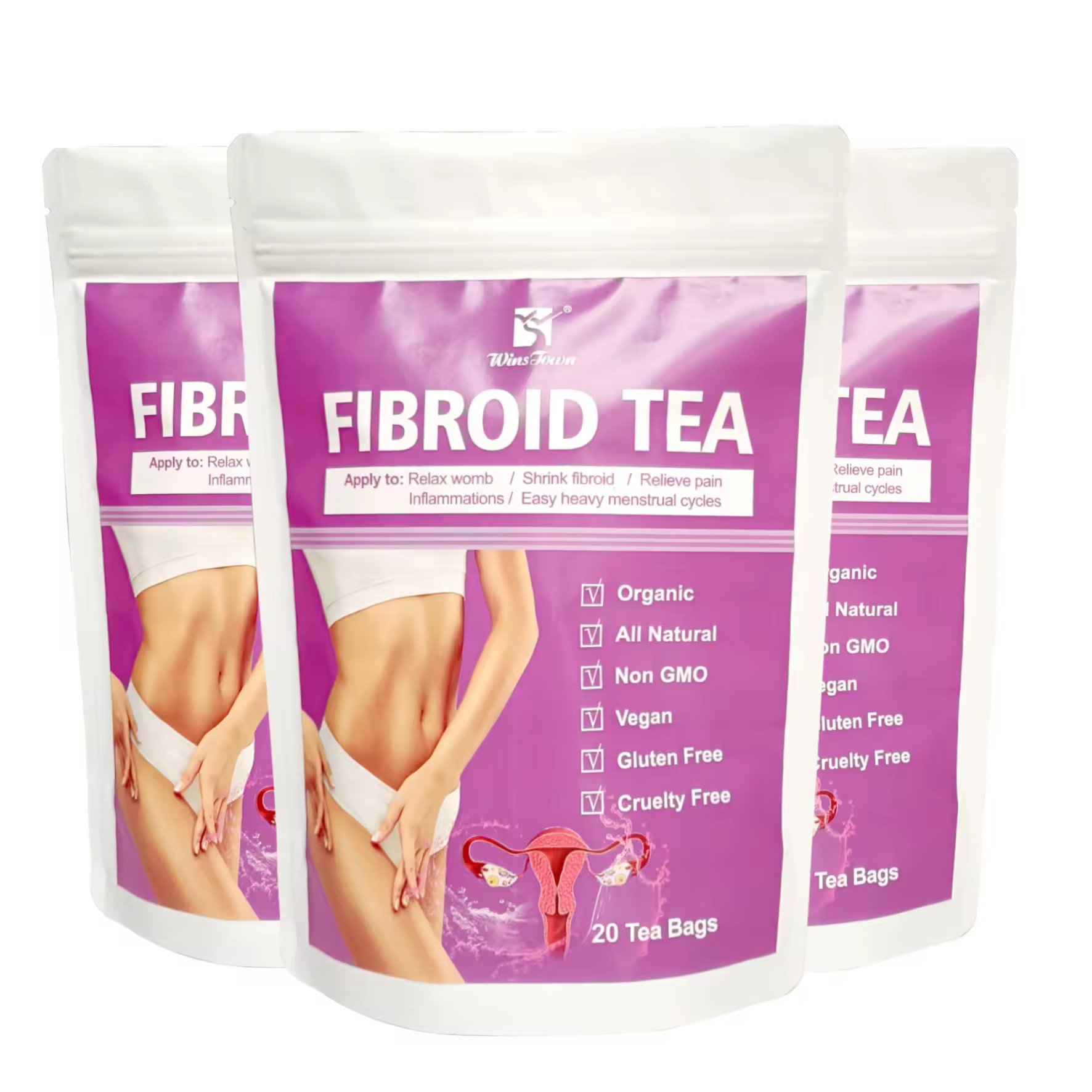 Organic Women's Womb Protect Tea Warm Womb Detox Fertility Infused Herbal Private Label Feminine Uterus Tea Fibroid Flavorful