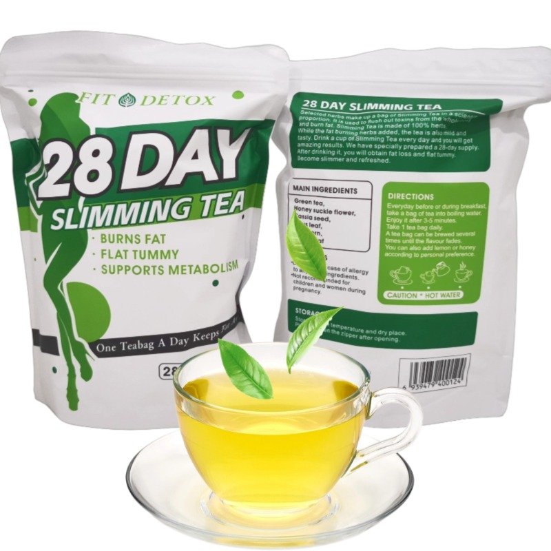 Prof.Ding RTS/OEM wholesale 100% herbal weight loss burn fat Lose Belly Detox herbal tea 28 days fit tea weight loss tea