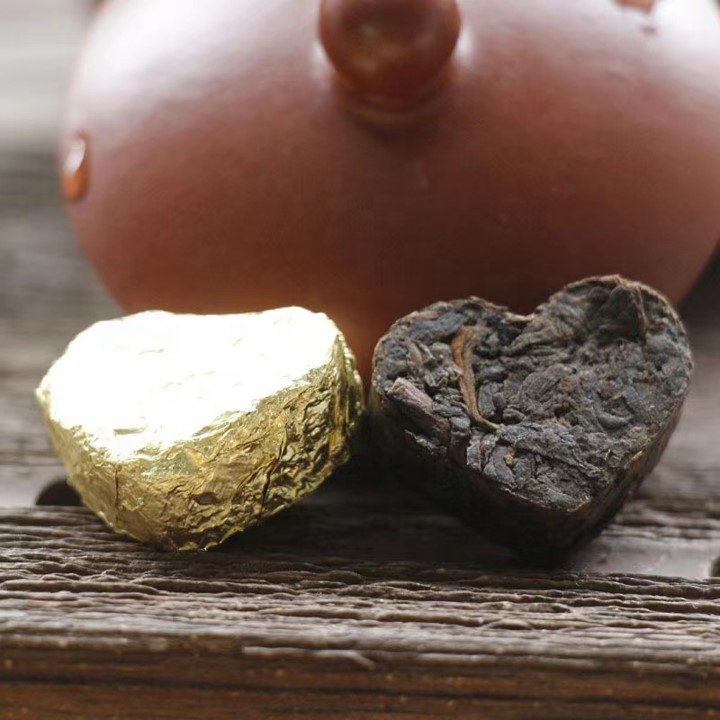 Customized brand OEM ODM China organic Small rectangular tea brick tea cake heart shaped tea ball chinese natural