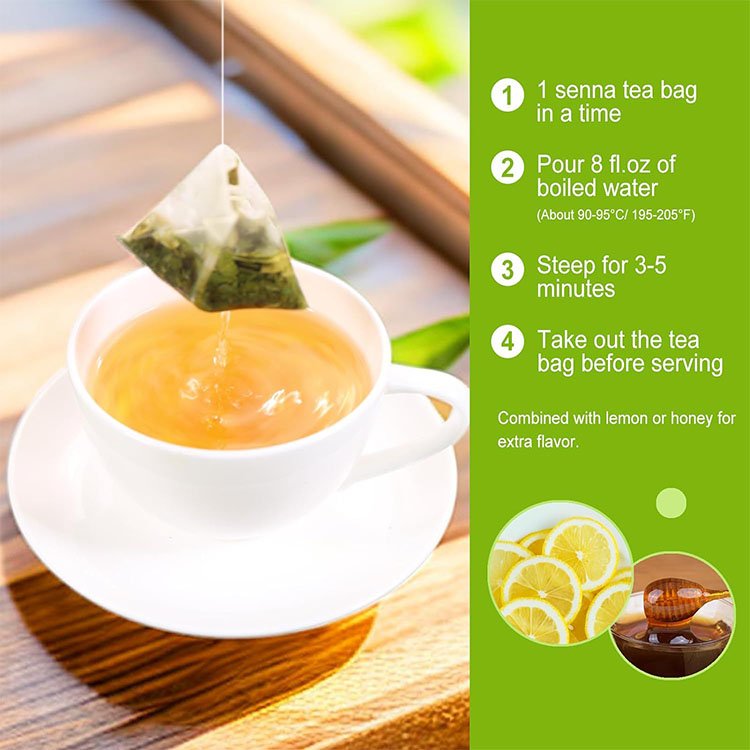 Private Label Slim Tea Naturally Senna Leaf Teabag Cleansing Body Slimming Tea Flat Belly Weight LossTea for Constipation