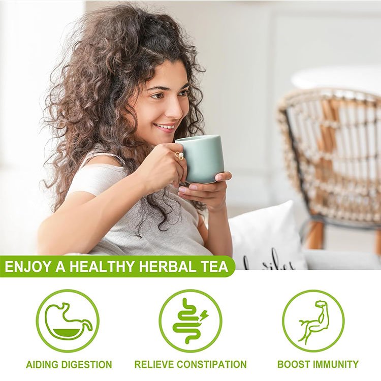 Private Label Slim Tea Naturally Senna Leaf Teabag Cleansing Body Slimming Tea Flat Belly Weight LossTea for Constipation