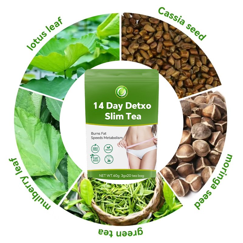 Chinaherbs 14 day slimming tea Organic slimming Tummy Tea private label Natural plants Empty body waste