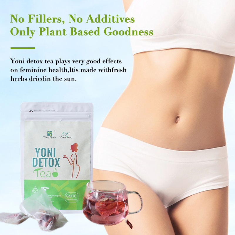Yoni Detox Fibroid Tea Cranberry Menstruation Flat Herbal Slimming Tea with Vagina Steam Herbs