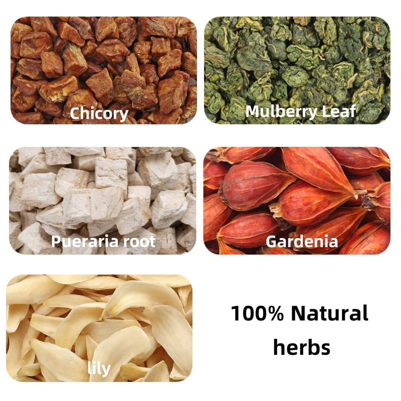 Chinese natural herbal medicine Chicory Gardenia Flower Detox Tea Uric Acid Balance Health Herbal Tea Blended flavour Tea Bag