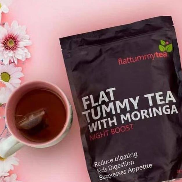Wholesale Natural herbal tea Effective Flat Tummy Green Tea with Moringa seed Slimming tea