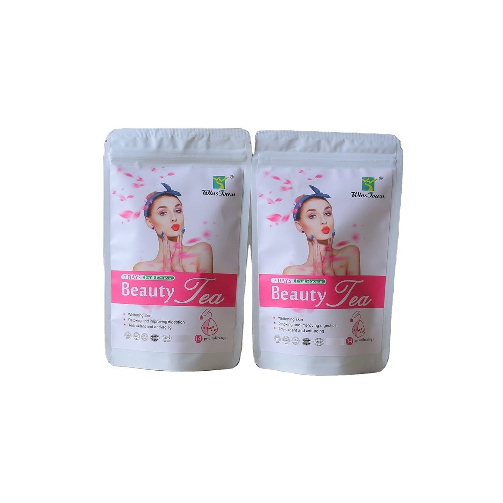 Private label beauty tea skin glowing teas natural herbal products GMP factory with HALAL HACCP ISO