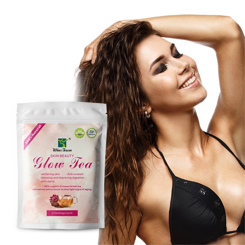 Private label beauty tea skin glowing teas natural herbal products GMP factory with HALAL HACCP ISO