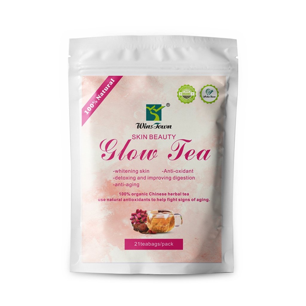 Private label beauty tea skin glowing teas natural herbal products GMP factory with HALAL HACCP ISO