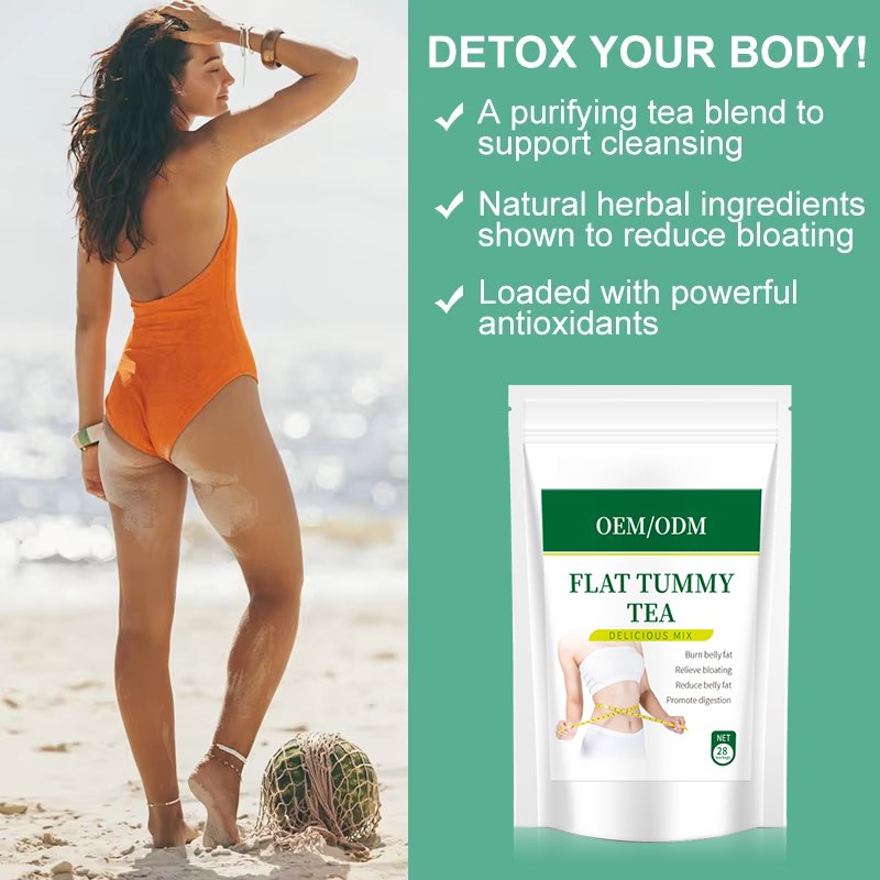 Private Label Flat Tummy Tea 28 Days Detox Slimming Tea Organic Herbal Belly Tea