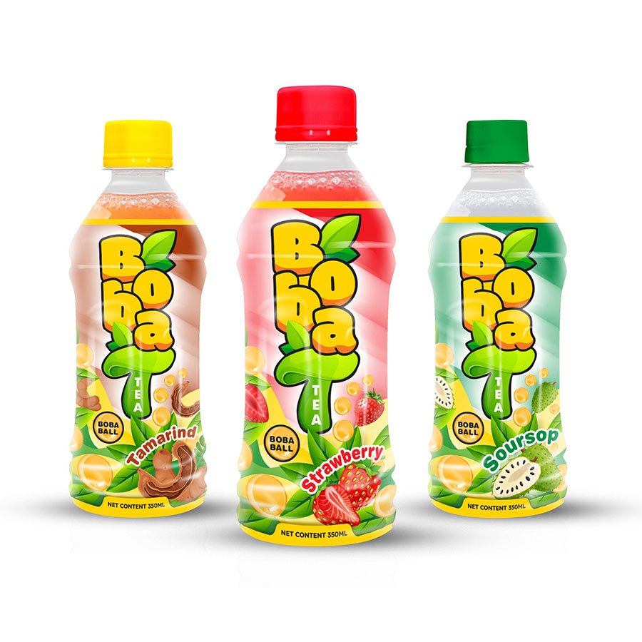 Nico Nico Tamarind Tea with Popping Boba Pearl 350ML PET Bottle Wholesale Best Price