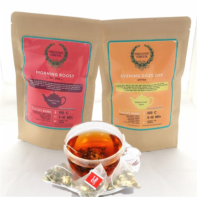 Custom logo 14 day detox slim tea morning and night 14 days natural flat belly detox tea