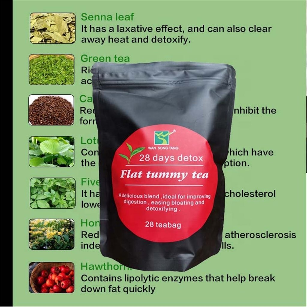 Private label 28 days slimming tea bag wins town weight loss detox slim green tea natural lose for ventre flat belly fat burn