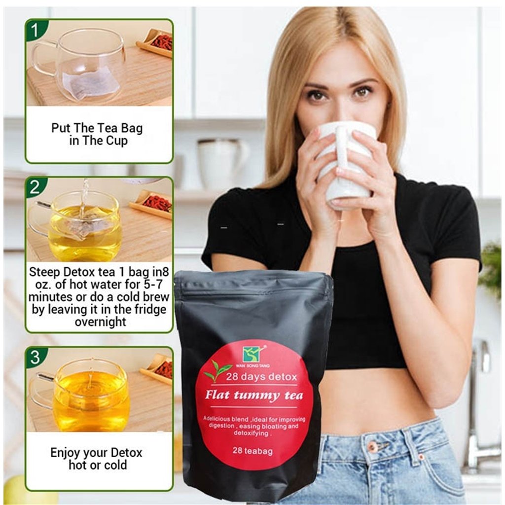 Private label 28 days slimming tea bag wins town weight loss detox slim green tea natural lose for ventre flat belly fat burn