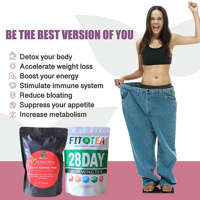 28 days detox flat tummy tea of Chinese traditional Weight Loss slimming diet herbal tea