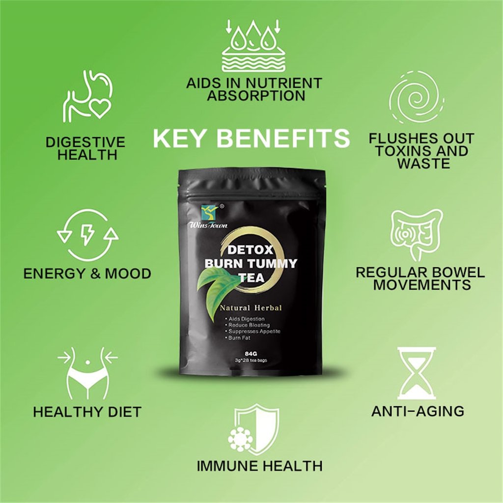 Private Label Fat Burner Tea 28 days detox flat stomach tea Weight Loss Herbal Natural Flat Tummy tea