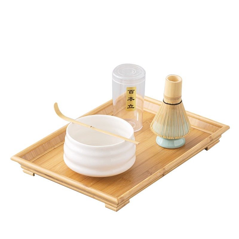 Wholesale Bamboo Matcha Whisk Set For Matcha Tea Scoop Whisk Stand Chasen Holder Matcha Bowl Kit Of 4pcs