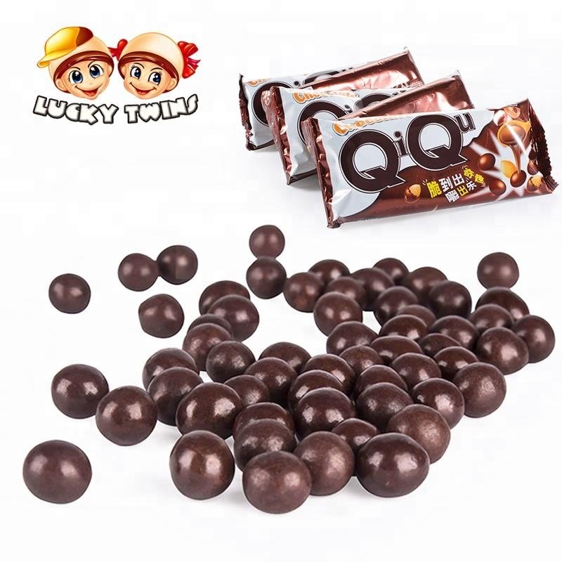 Bulk healthy candy for kids round mini bean chocolate balls wholesale