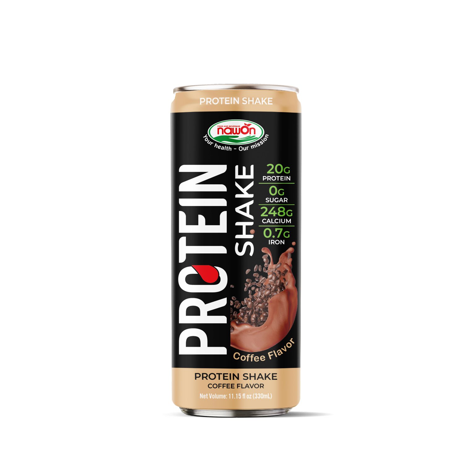 Hot trend Chocolate Milk Protein Drink Ready to Drink 330ml Aluminum Can HALAL Premium Quality Vietnam Beverage Manufacturer