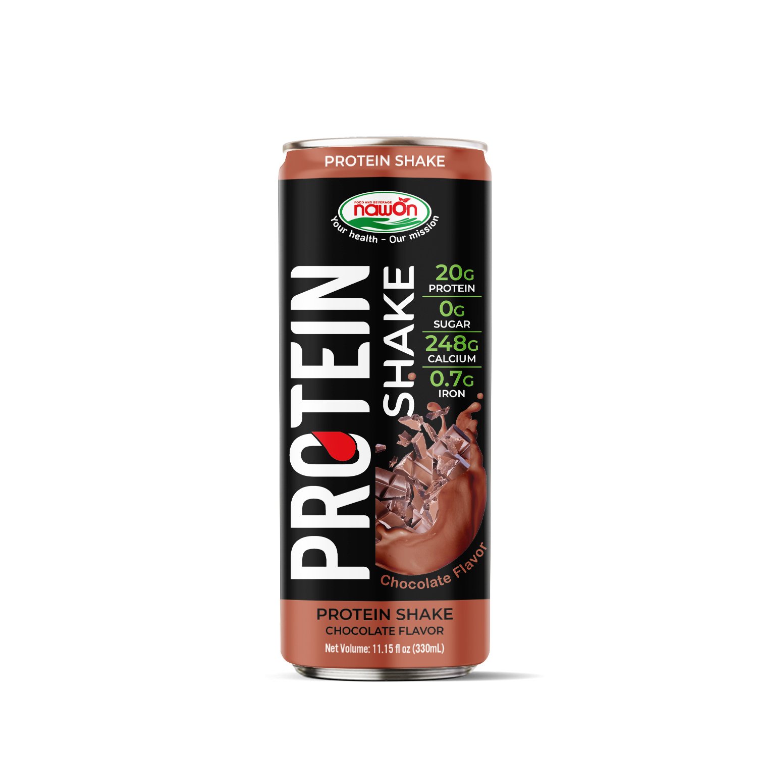 Hot trend Chocolate Milk Protein Drink Ready to Drink 330ml Aluminum Can HALAL Premium Quality Vietnam Beverage Manufacturer