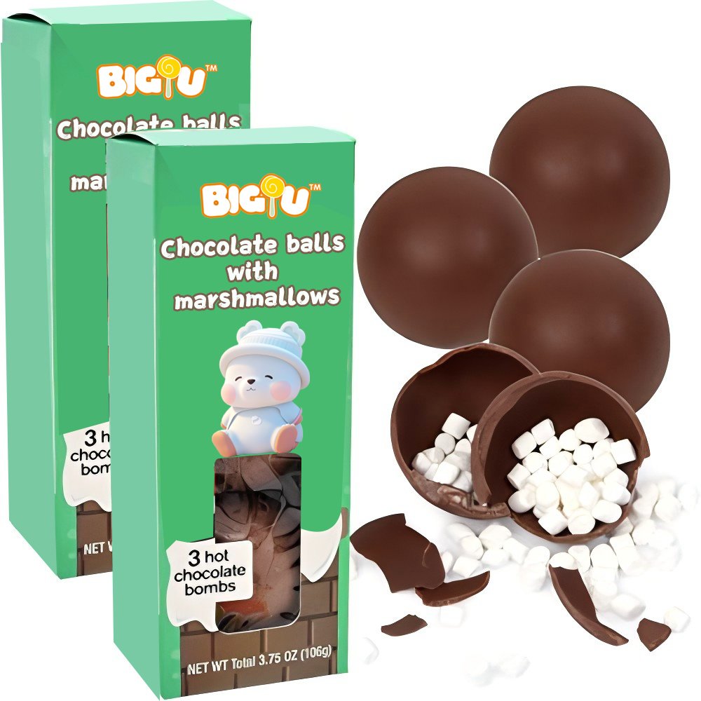 Candy manufacturers Wholesale Custom chocolate delicious Marshmallow Chocolate ball bomb candy