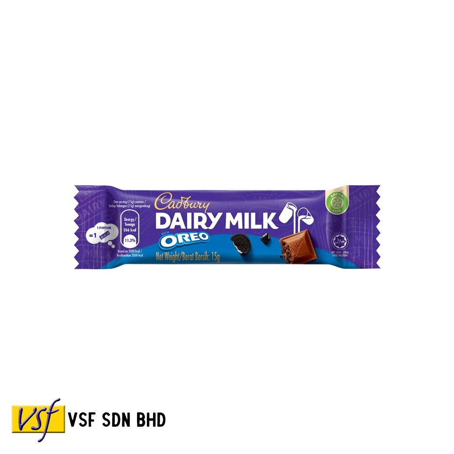 Cadbur y Dairy Milk Oreo Chocolate Bar Cadbur y x Oreo Crossover Cadbur y Oreo 15g x 36 x 24