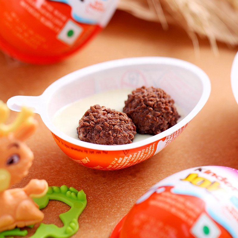 Hot Selling 20g Surprise Joy Solid Chocolate Egg Exotic Snacks with Toy for Kids