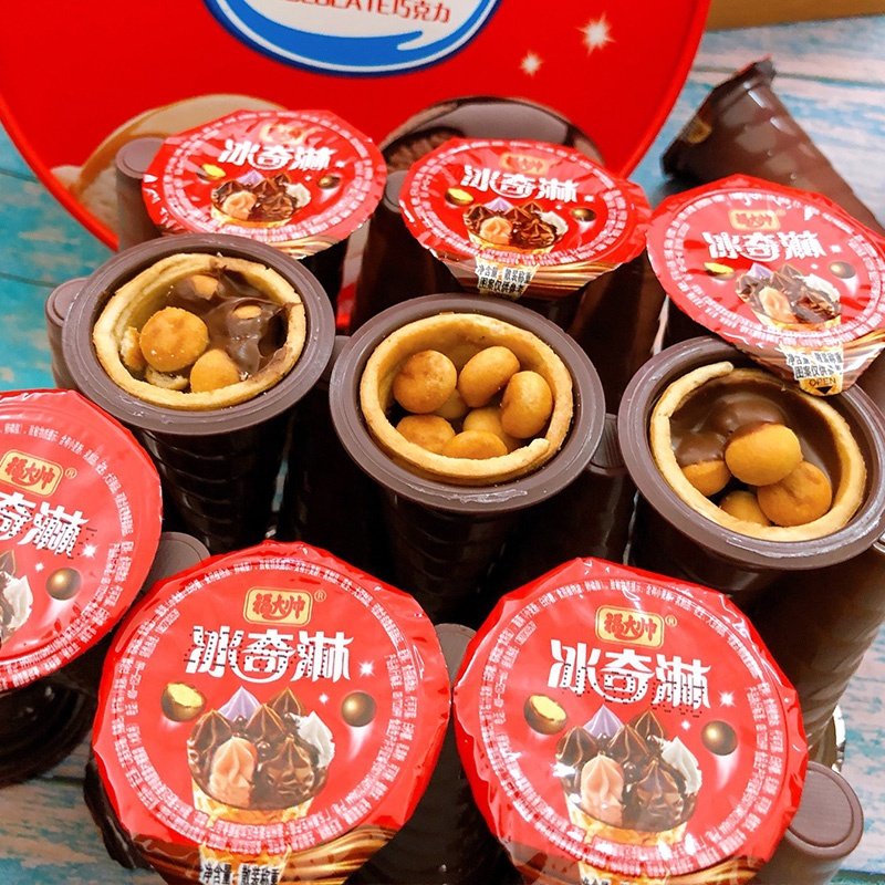 Mini Chocolate Crunch Cone Snacks High Quality Children's Food Cone Cookies Ice Cream Cone Chocolate Wholesale