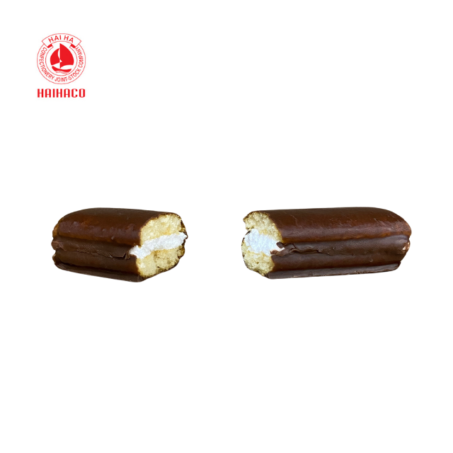Delicious soft pie Premium quality Chocolate with marshmallow Pie LONGPIE brand from HaiHa confectionery
