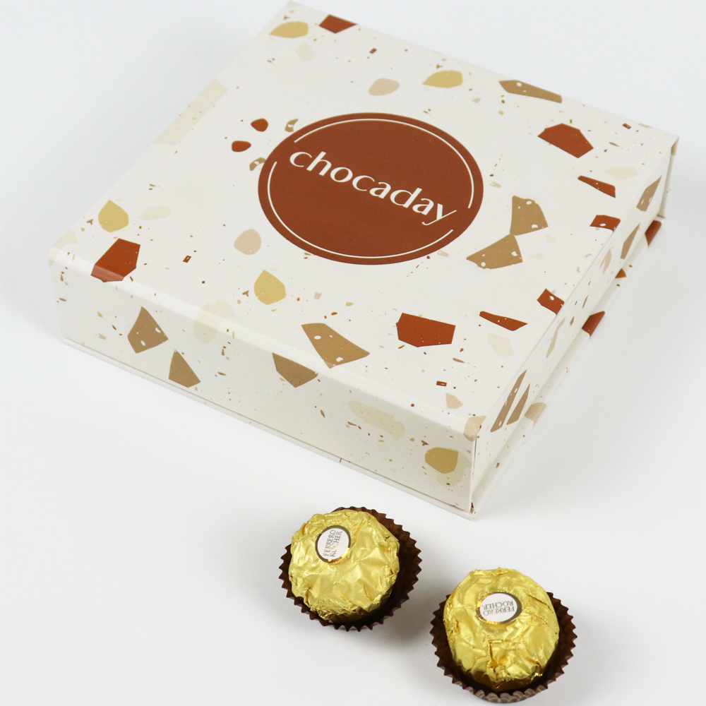 new trend 4 cavity chocolate boxes reusable luxury design biodegradable chocolate truffle box gift packaging 9 grid box