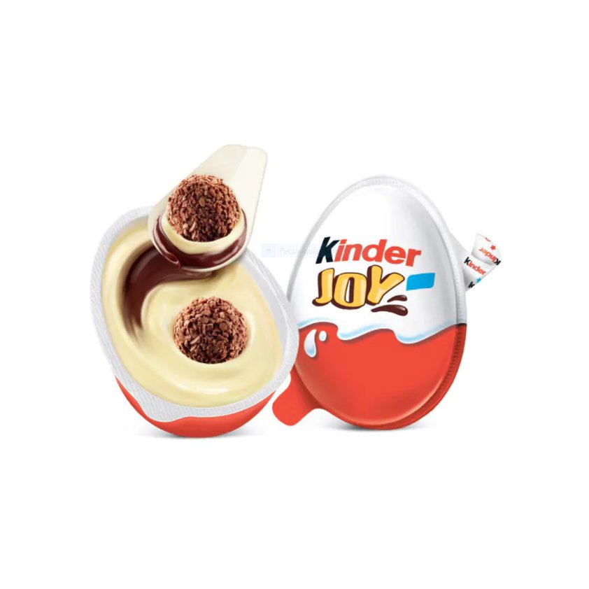 Ferrero Rocher Kinder Joy 24-Pack of Halal Milk Chocolate Bars with Surprise Featuring Girls' Pattern Biscuit Jam Pasty Form