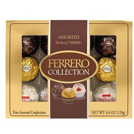 Ferrero Rocher 375g Solid Chocolate Bar Compound Ball Infused with Biscuit and Candy Pattern 50g Cookies And Biscuits