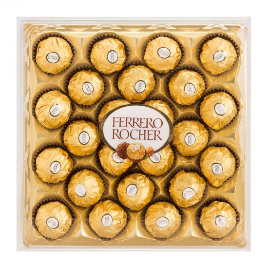Ferrero Rocher 375g Solid Chocolate Bar Compound Ball Infused with Biscuit and Candy Pattern 50g Cookies And Biscuits