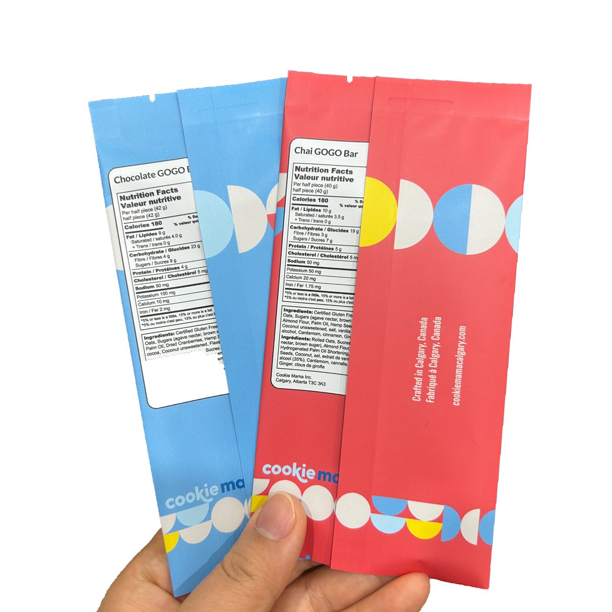 Custom Matte Finish Protein Chocolate Bar Pouches 80 Microns Foil Lining Peanut Chocolate Bar Packaging