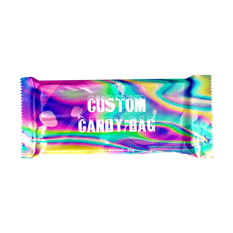 Waterproof Custom Candy Wrappers / Mushroom Chocolate Bar Packaging /plastic Mylar Bags For Chocolate Bar Packaging