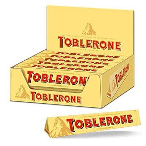 Tobleron'e White Chocolate 100g Pack of 4 / Tobleronee Black Dark Chocolate Bundle
