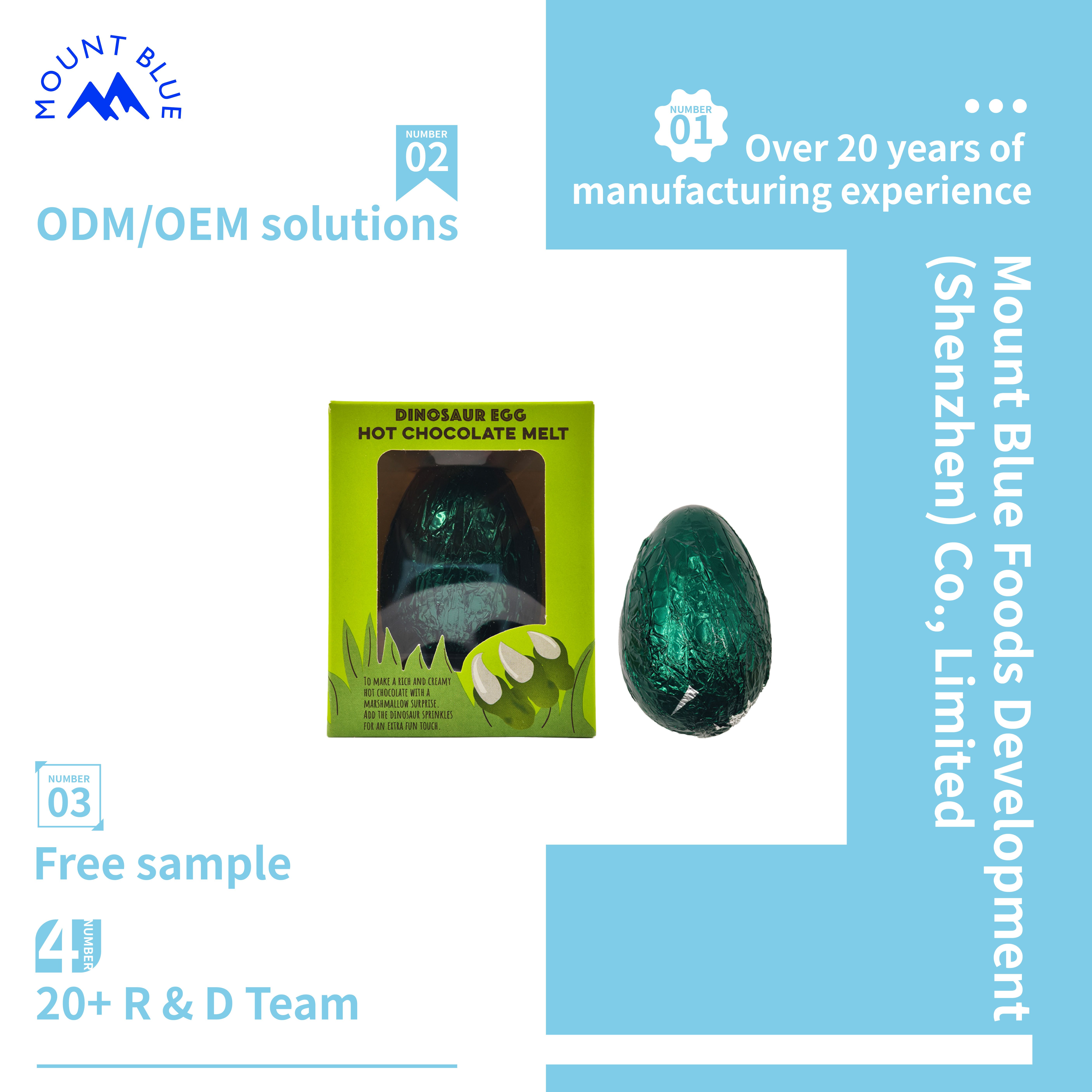 Factory Custom Flavored Chocolate egg Solid Chocolate Egg Easter Chocolate Egg