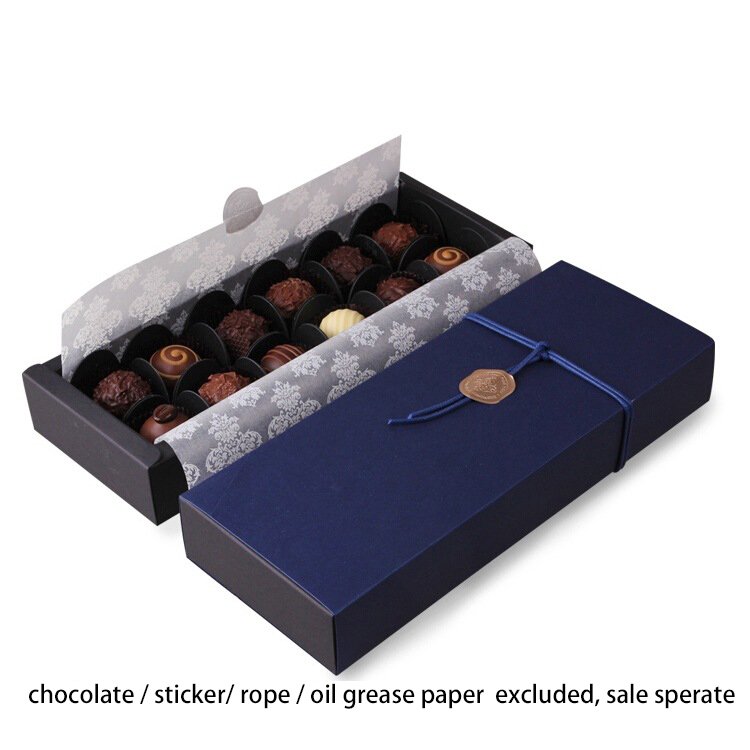 handmade paper divider ferrero rocher packaging truffles Protein energy bar chocolate gift box