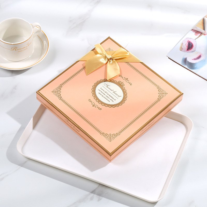 25pcs wholesale Cookie Cake Chocolate Packing Box Party Invitation Favors Sweet Gift Box with dividers