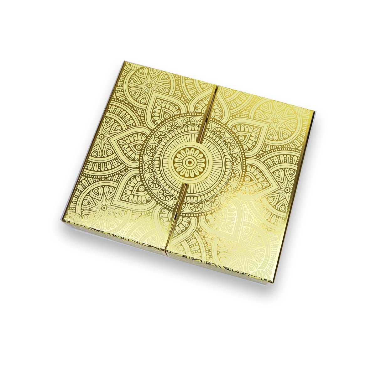 25 days all over silver hot stamp beauty christmas advent calendar chocolate packaging paper gift box