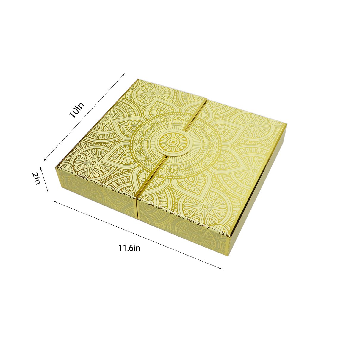 25 days all over silver hot stamp beauty christmas advent calendar chocolate packaging paper gift box
