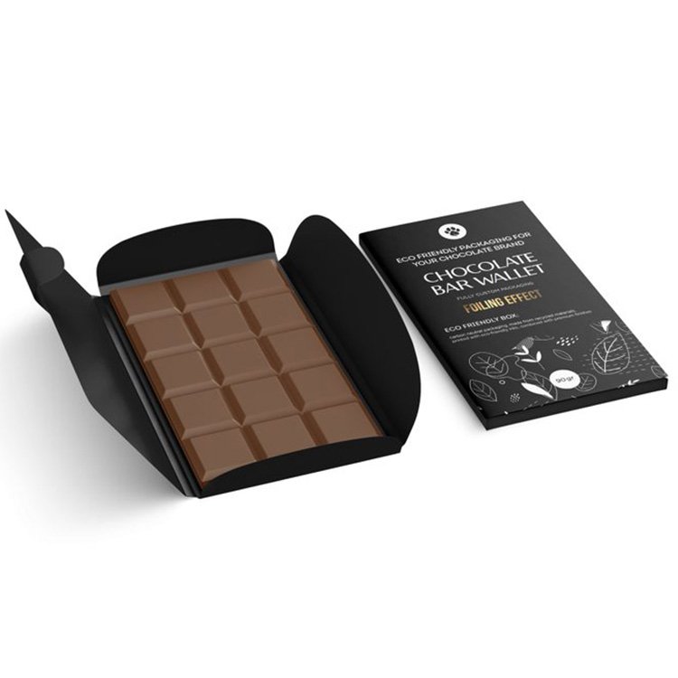 Custom Eco Friendly Printing Luxury Folding Gold Foil Stamping Logo Chocolate Bar Box Chocolate Gift Packaging Box