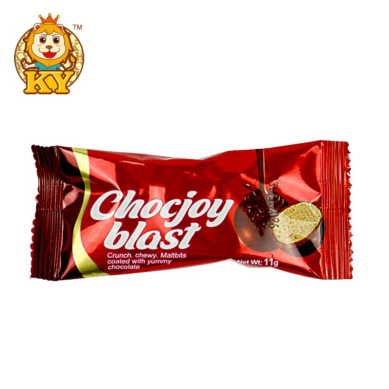 Factory new product snack chocolate biscuit ball filled with milk