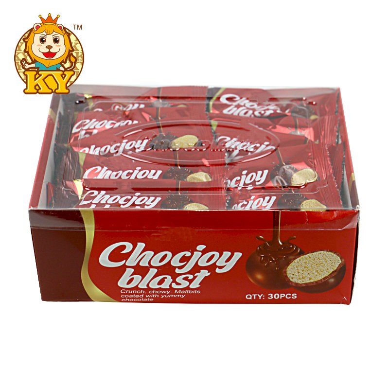 Factory new product snack chocolate biscuit ball filled with milk