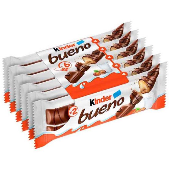 Best-Selling Kind-er Bueno 43g Chocolate Cream and Hazelnut Flavored Solid Candy with Nuts in Bulk Pack Egg and Bar Patterns