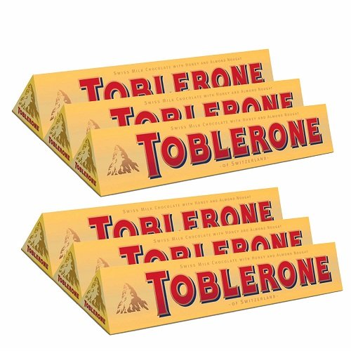 Tobleronee Swiss Dark Chocolate with Honey and Almond Nougat 3.52-Ounce Bar (Pack of 20)