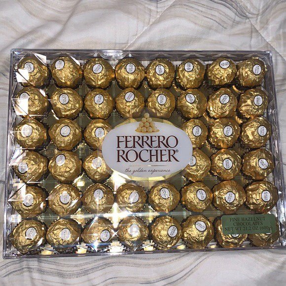 Ferrero Rocher Fine Hazelnut Milk Chocolate, Perfect Gift, 42 Count Ferrero Rocher White Chocolate Bar with Hazelnuts and Cream