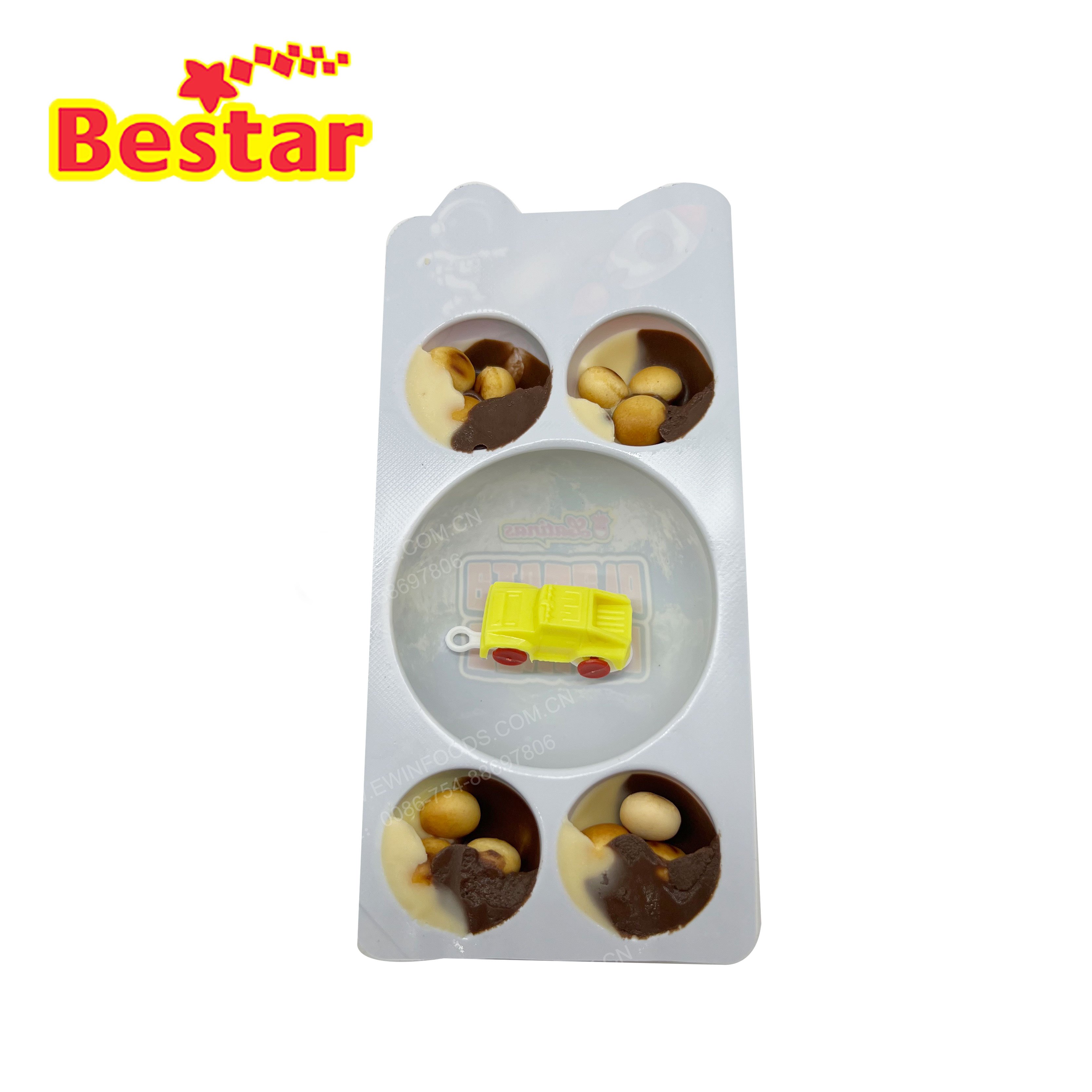 Customize Planet Chocolate Sauce with biscuit and surprise toys chocolate egg for wholesale