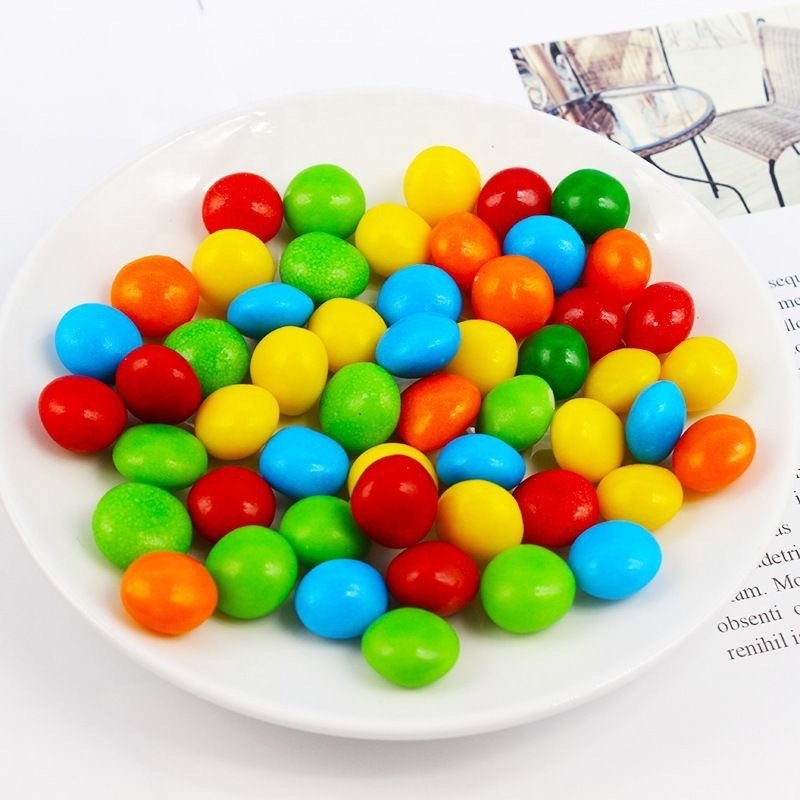 Crispy Cute Leaf Chocolate Beans Seven-spotted Ladybug Shape Chocolate Ball Snacks for Children