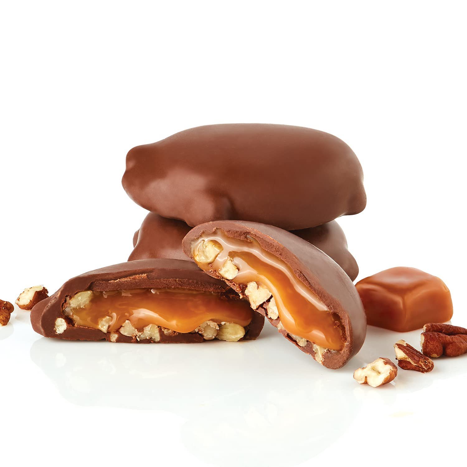 Premium Fannie May 14 oz Gift Box Milk Chocolate Mint Meltaways with Jam Solid Coffee Flavored Cube Candy